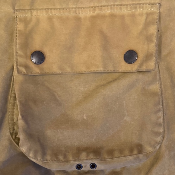 Classic Barbour Sporting Field Coat waxed cotton tartan lined XL - Picture 14 of 14